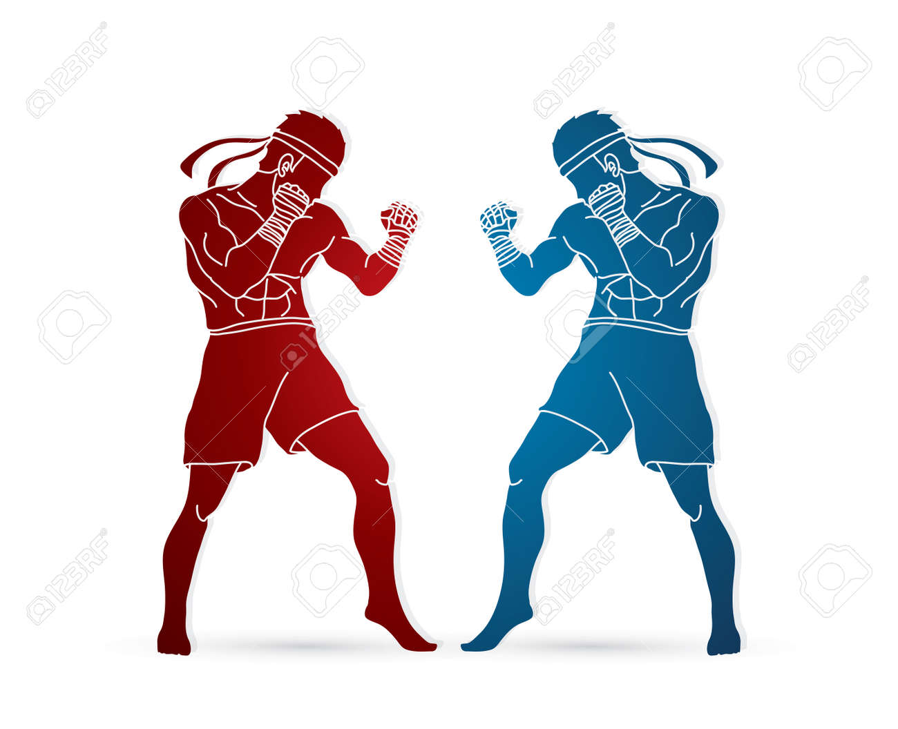 ムエタイはスポーツのアイコンです のイラスト素材 ベクタ Image 89840882