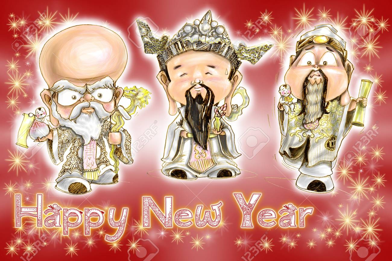 数年間の宇宙の中国上級ツリー男記号意味は幸せ人生と幸運な名前 Hok 落馬 Siew の理想的な漫画キャラクター デザインかわいい鉛筆フリーハンド スケッチ新年あけましておめでとうございますの言葉であります の写真素材 画像素材 Image