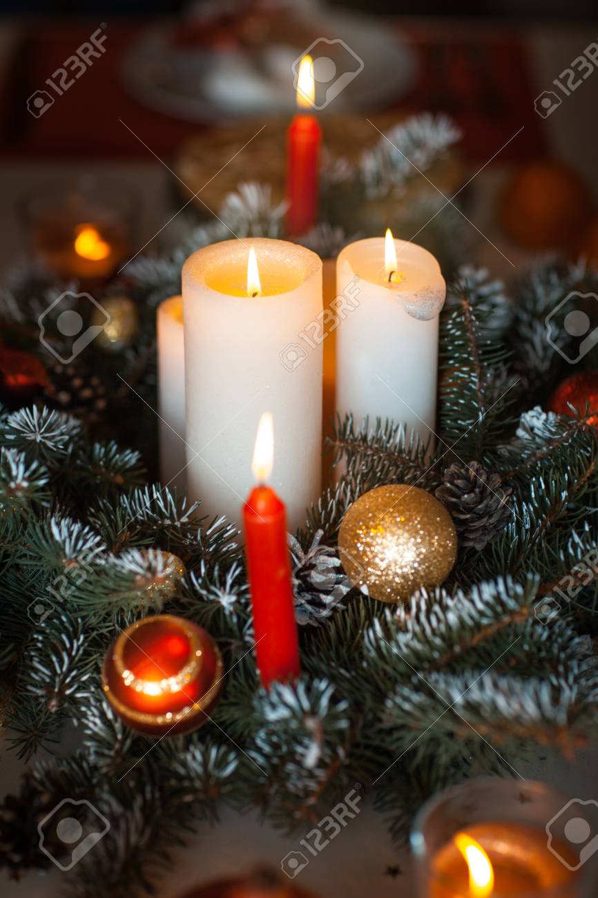 Bougies De Noël En Forme De Sapin - Décoration En Forme D