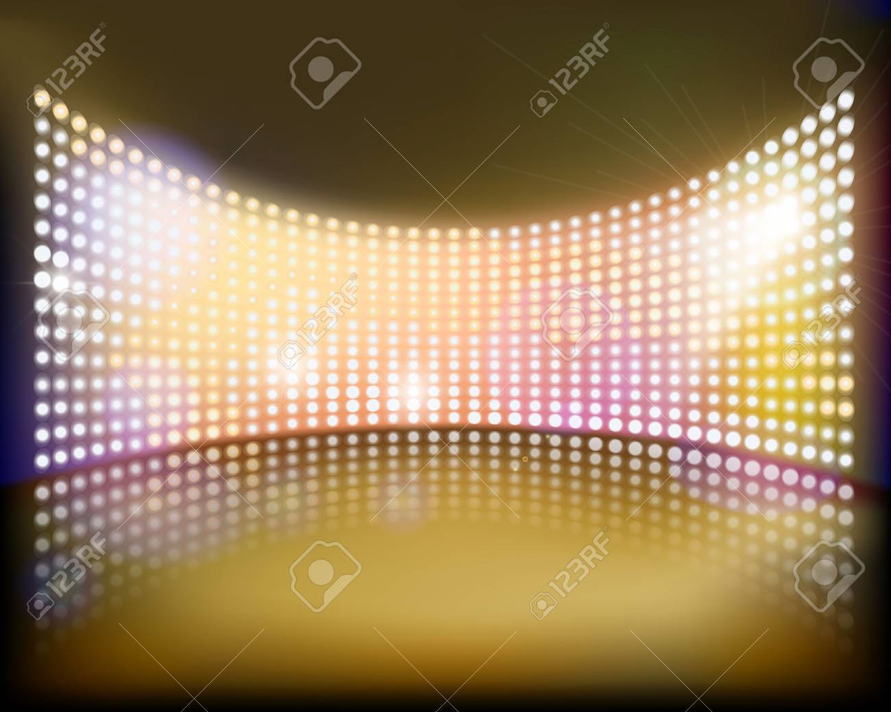 ステージ上の大きなスクリーン ベクトルの図 のイラスト素材 ベクタ Image