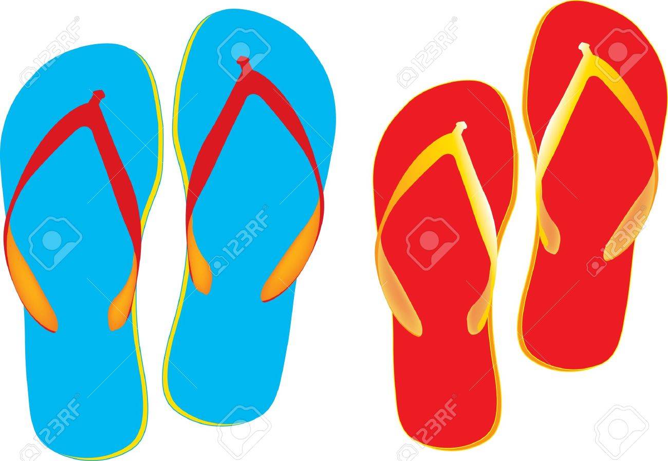 red flip flops