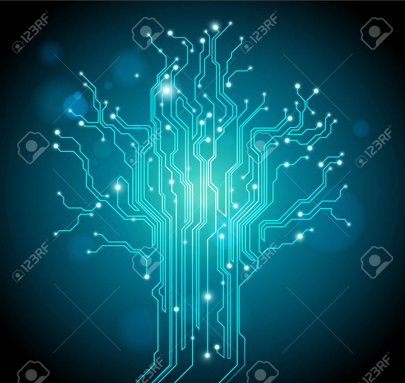green circuit board tree background - creative idea vector - 10375238 green circuit board tree background - creative idea vector - 10375238