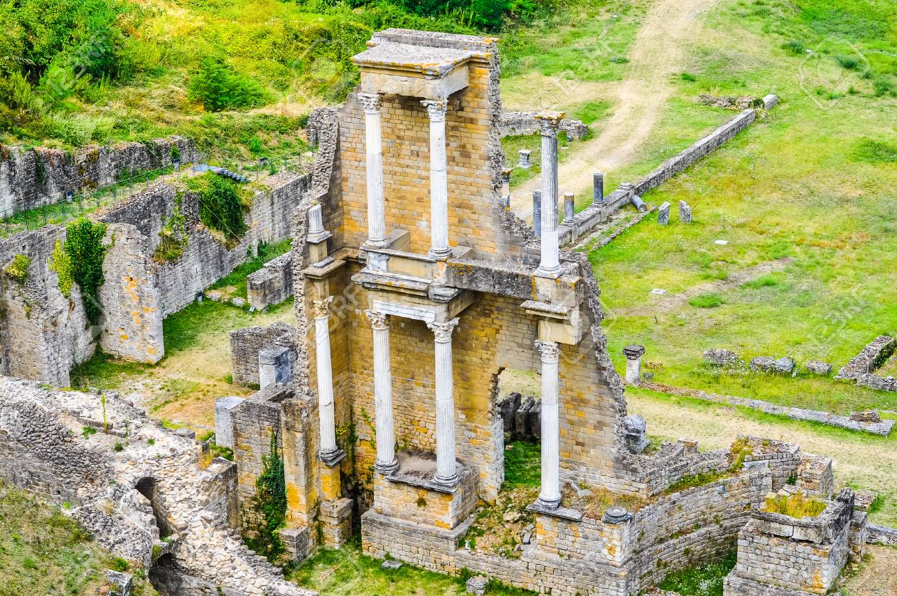 High Dynamic Range (HDR) Ruins Of Ancient Roman Theatre In Volterra, Italy  Stock Photo, Picture and Royalty Free Image. Image 67174626., image size:1300x863