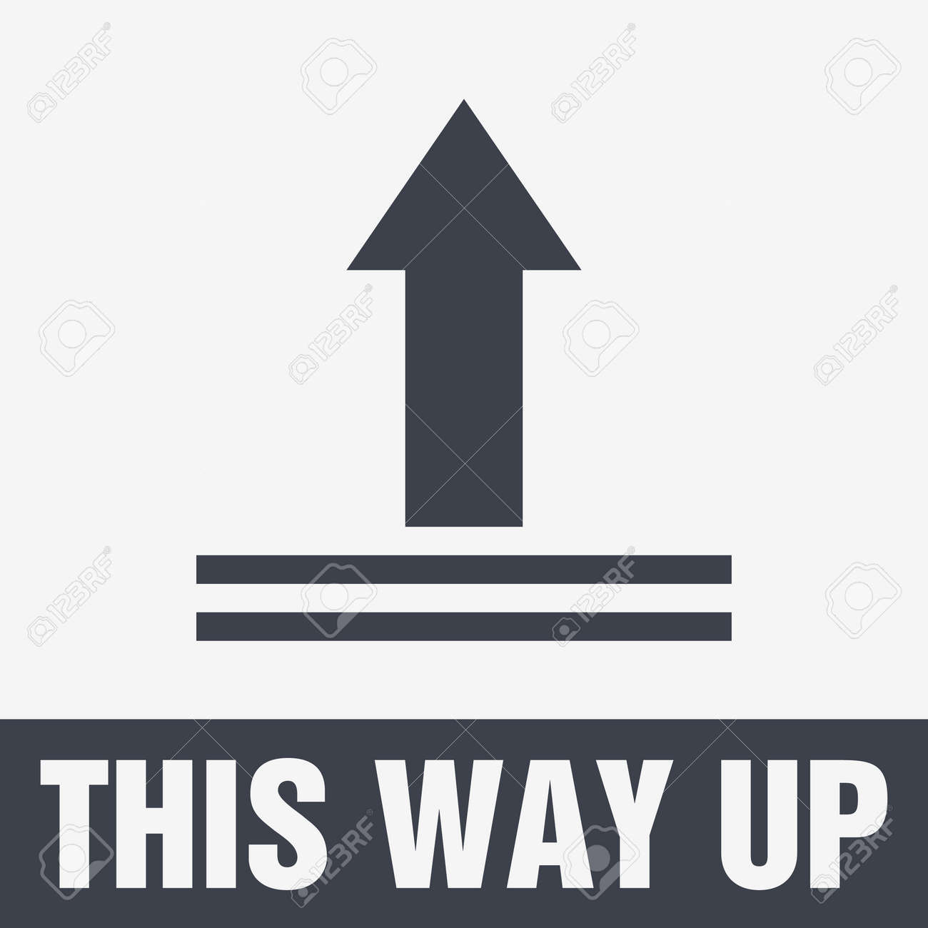 This Side Up Icon. This Way Up Sign. Packaging Symbol For Delivery Of Cargo  Royalty Free SVG, Cliparts, Vectors, and Stock Illustration. Image 83018988.