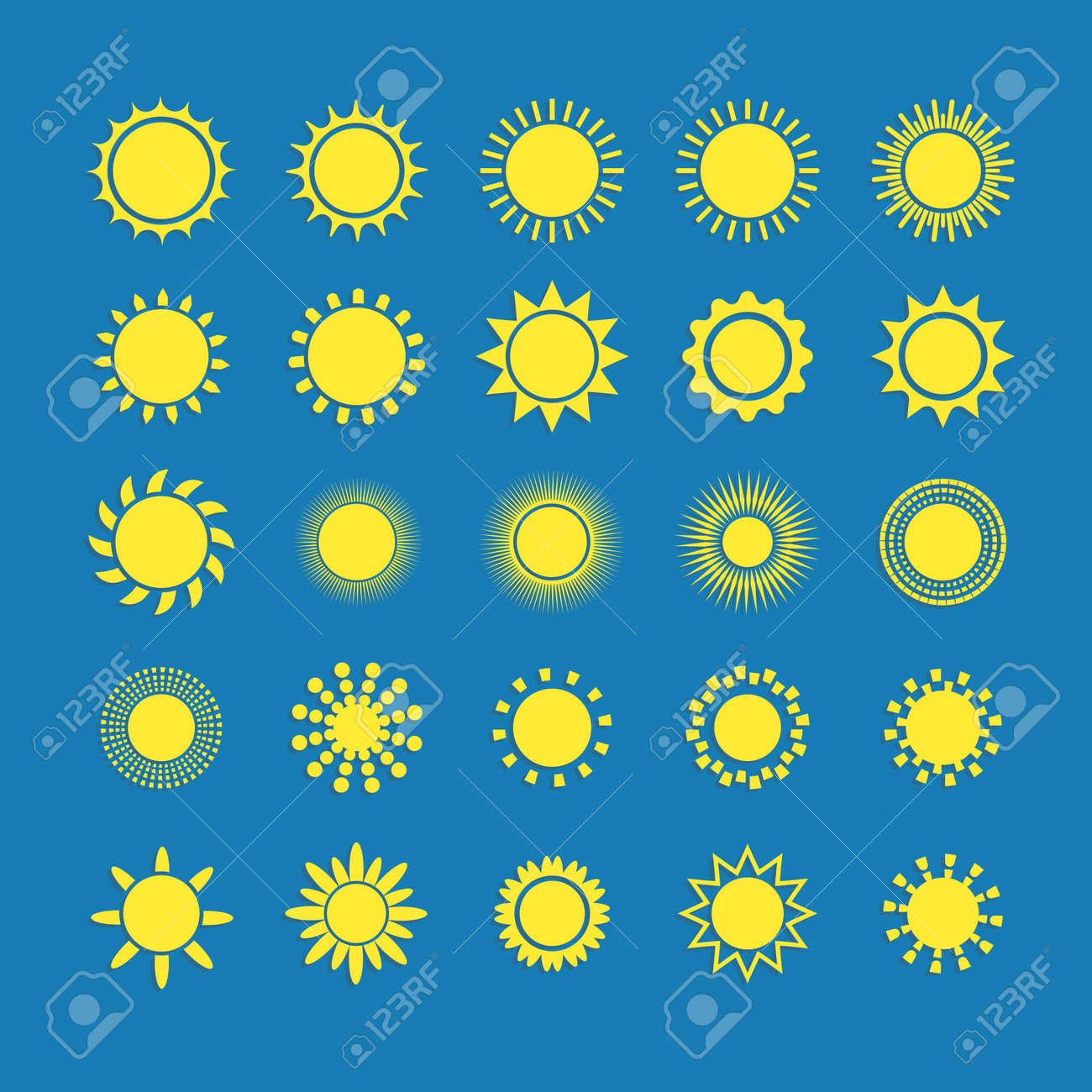 太陽アイコン セットは ベクトル イラスト 太陽の形のベクトル シルエットのセット フラットなデザインの太陽のアイコンのイラスト素材 ベクタ Image 太陽アイコン セットは ベクトル イラスト 太陽の形のベクトル シルエットのセット フラットなデザインの太陽のアイコンのイラスト素材 ベクタ Image