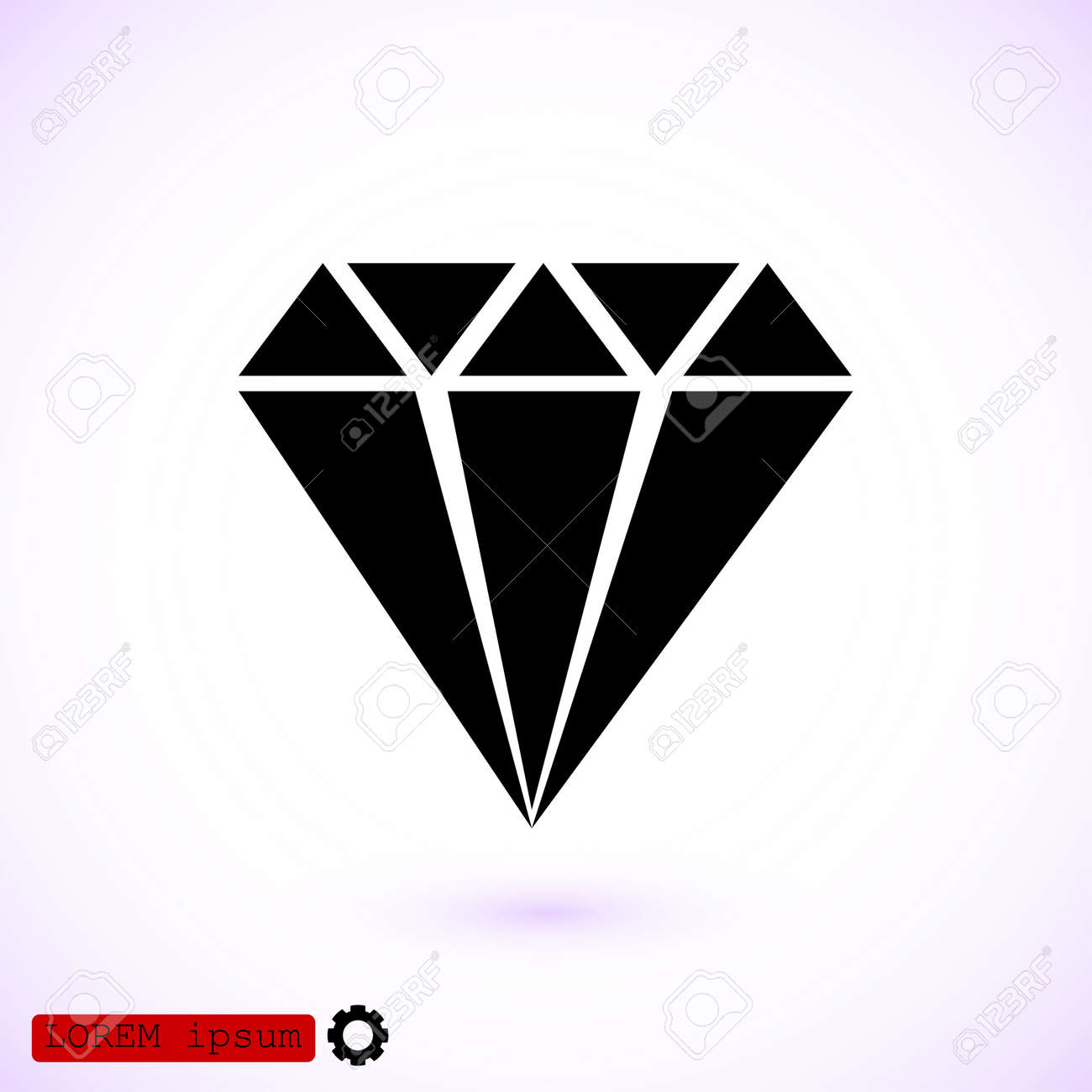 diamond vector icon vector