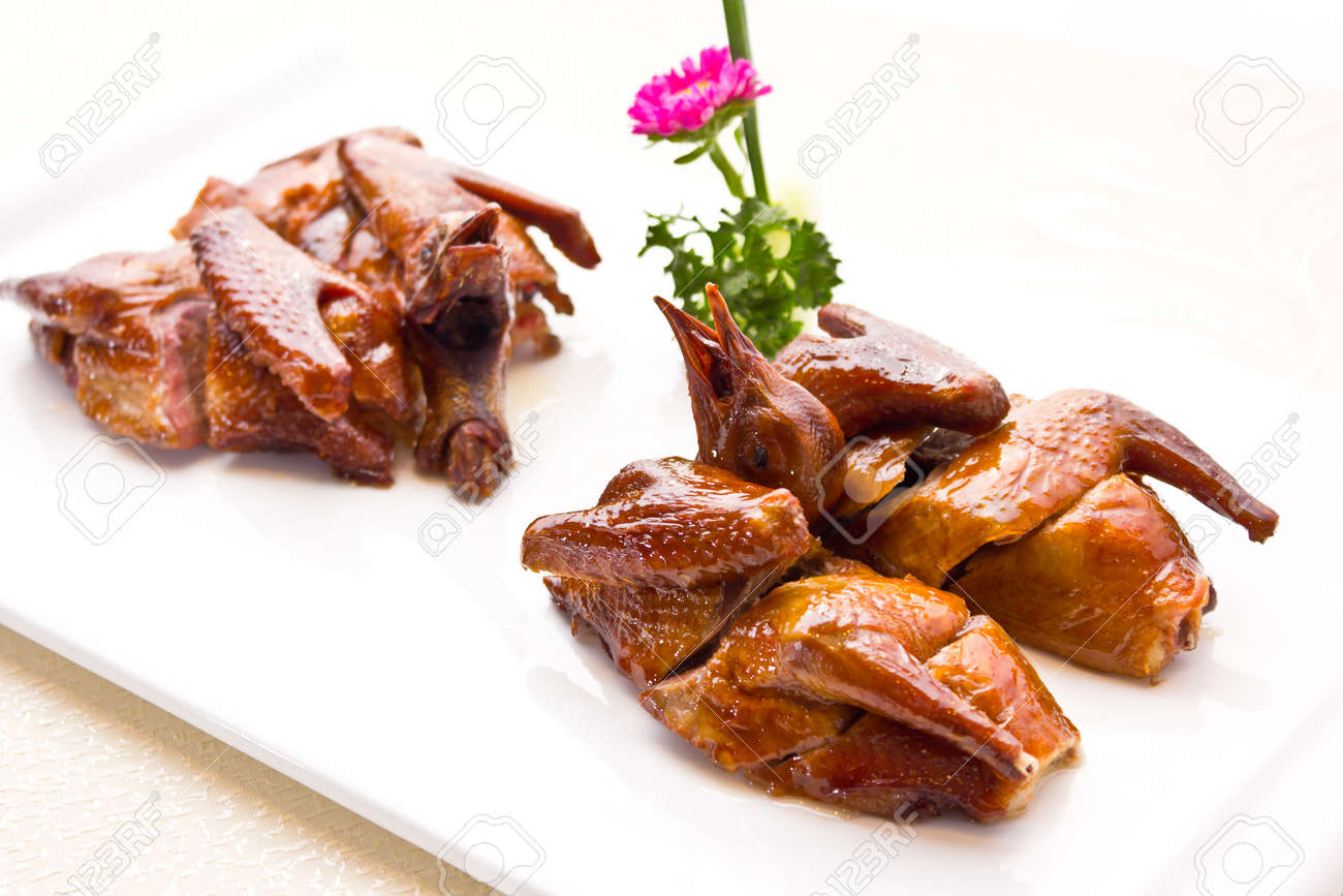 Crisp Baby Pigeon Cantonese Food Stock Photo Picture And Royalty Free Image Image