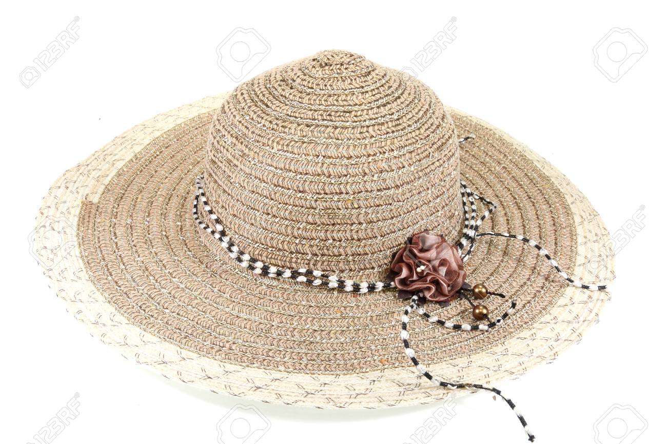 白い背景の花とはかなり麦わら帽子 の写真素材 画像素材 Image 白い背景の花とはかなり麦わら帽子 の写真素材 画像素材 Image