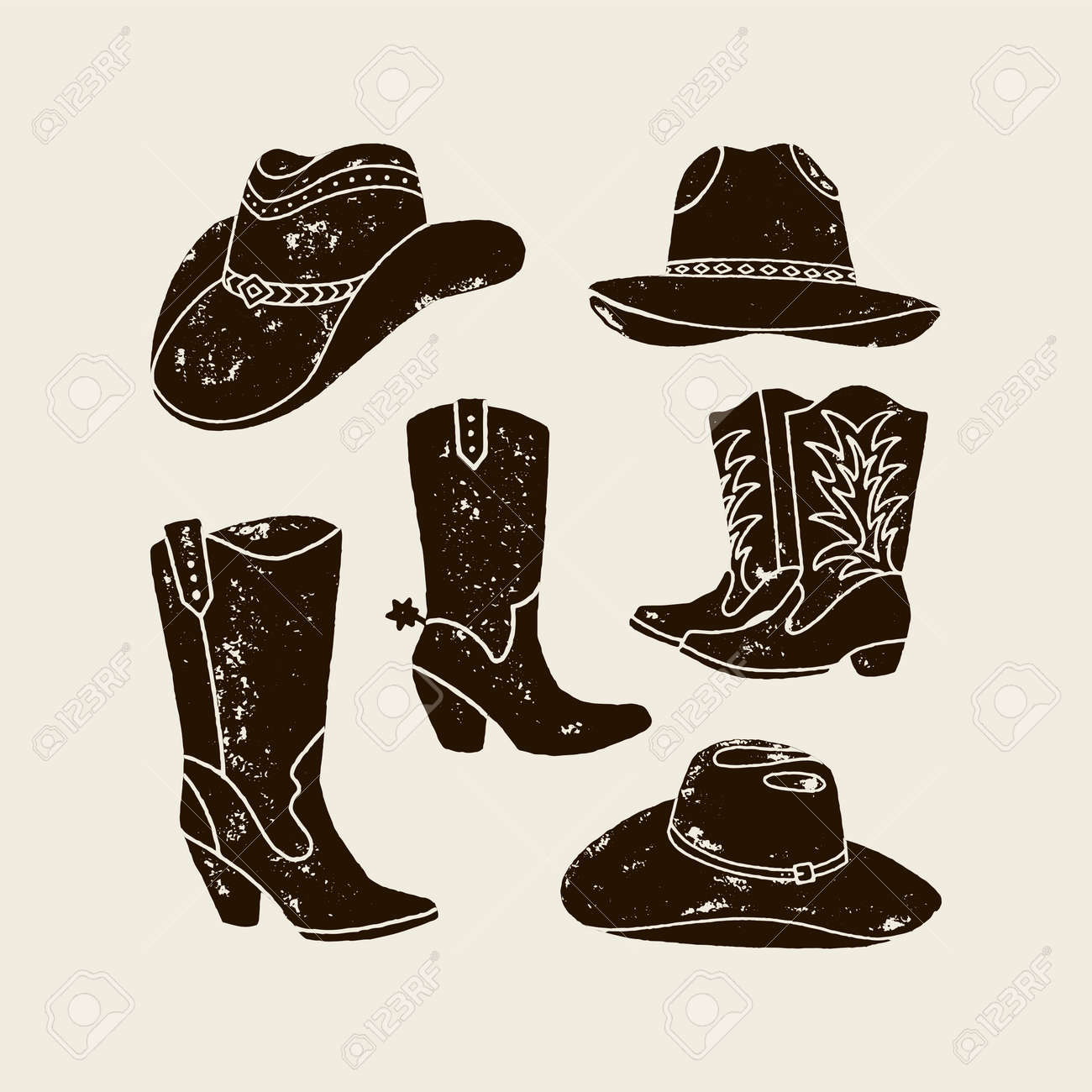 boots and hats