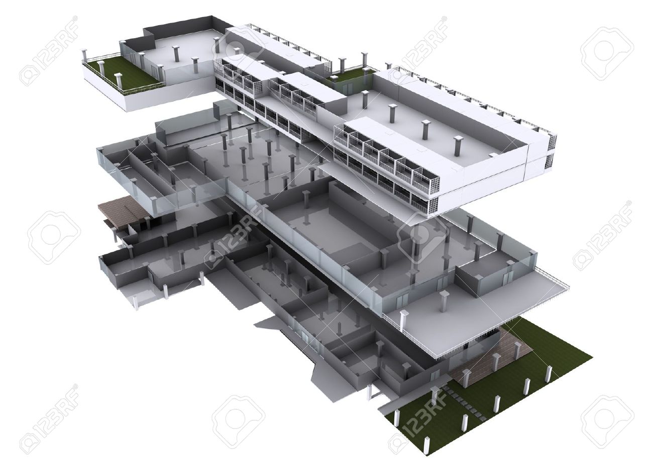 Architecture Drawing 3d 3d architecture exploded. stock photo, picture and royalty free Architecture Drawing 3d 3d architecture exploded. stock photo, picture and royalty free