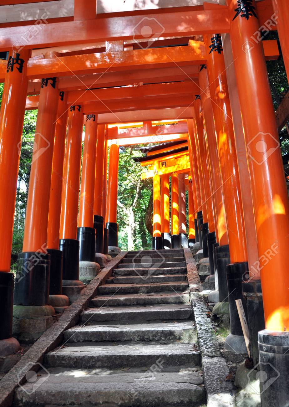 Tunnel Of Thousand Torii Gates In Fushimi Inari Shrine Kyoto Stock Photo Picture And Royalty Free Image Image Tunnel Of Thousand Torii Gates In Fushimi Inari Shrine Kyoto Stock Photo Picture And Royalty Free Image Image