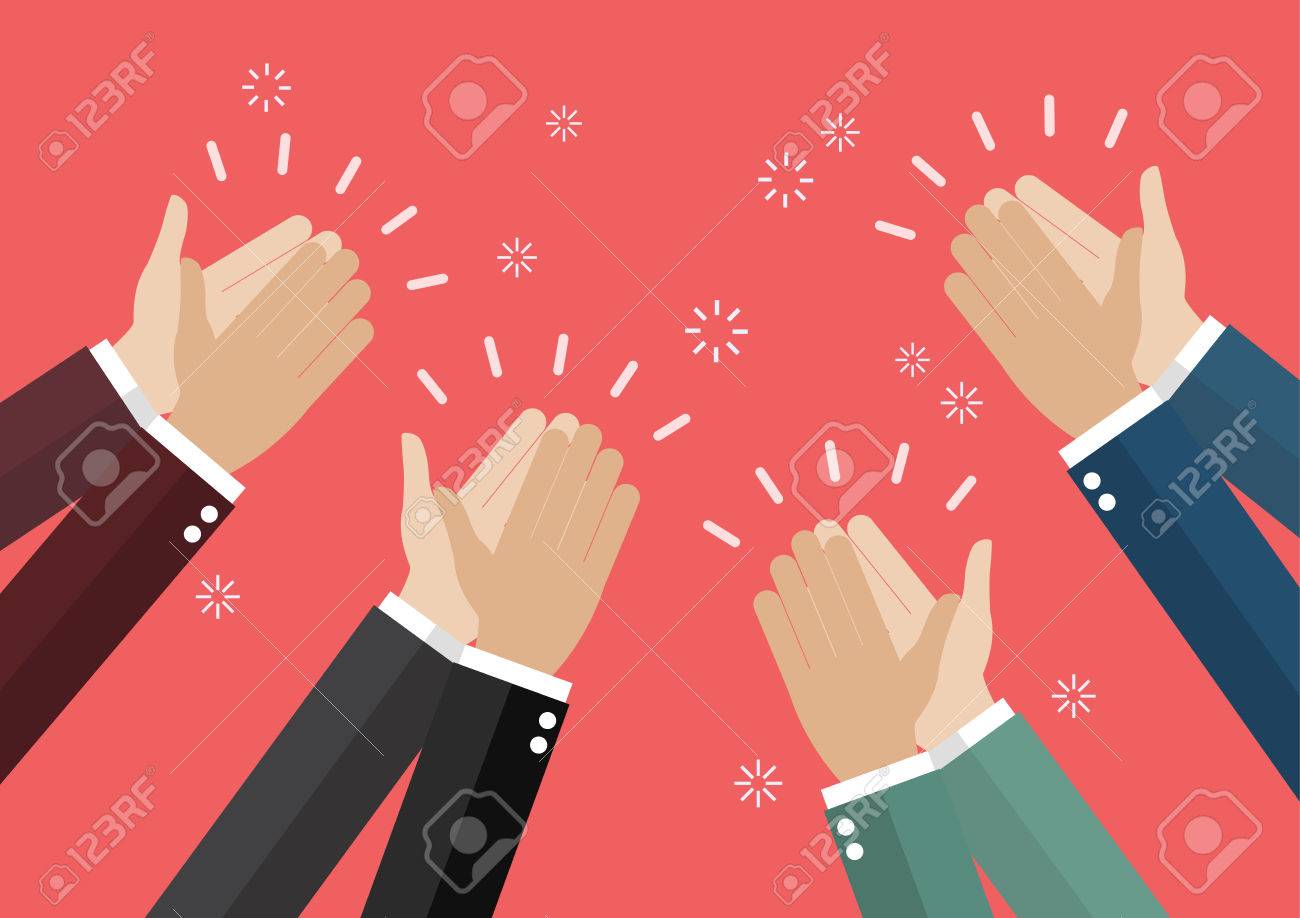 Human hands clapping. vector illustration - 66090186 Human hands clapping. vector illustration - 66090186