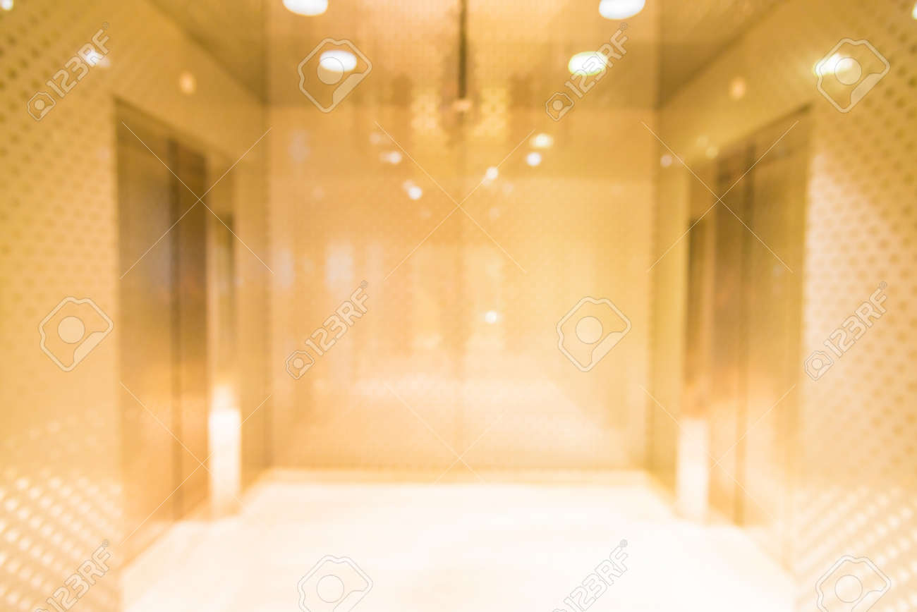 抽象的なぼかしロビー ホテル背景 の写真素材 画像素材 Image