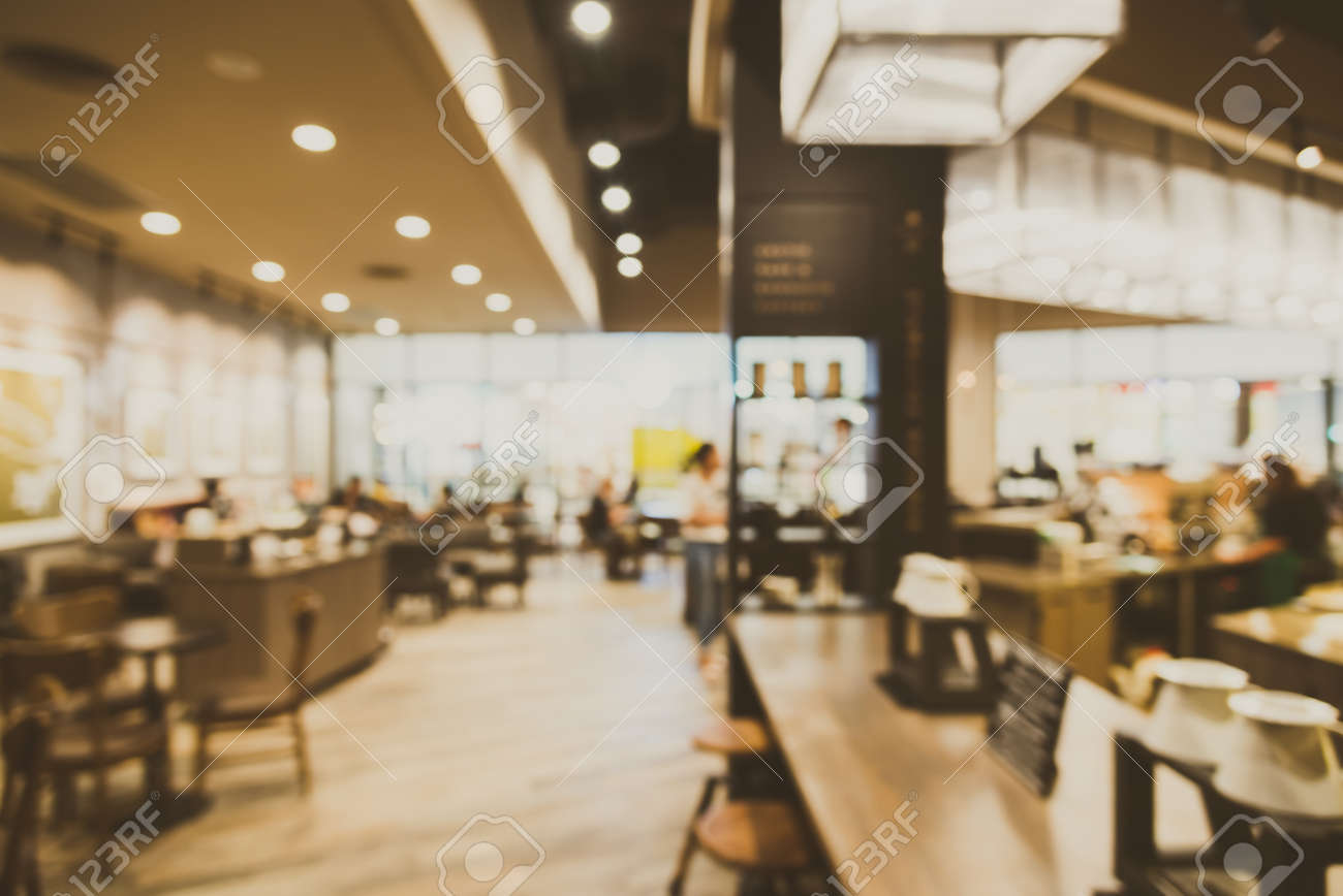 Abstract Blur Coffee Shop Cafe Interior Background Vintage Stock Photo Picture And Royalty Free Image Image 46659489