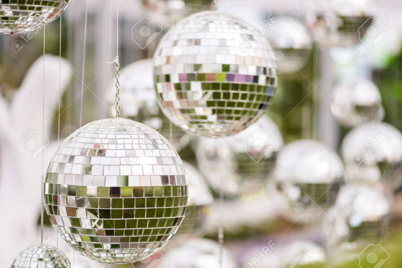 Silver Disco Mirror Ball The Decorations Stock Photo Picture And Royalty Free Image Image 51142986