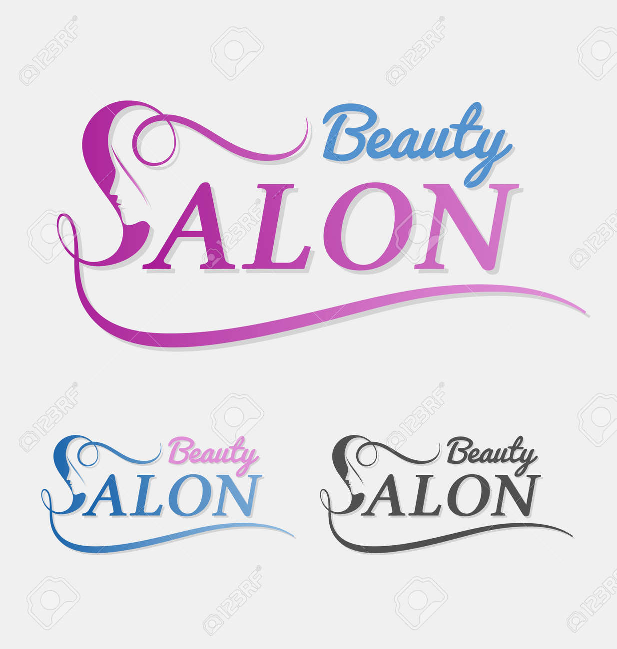 Beauty salon design with female face in negative space on letter S. Suitable for beauty salon, spa, massage, cosmetic and beauty concept with letter s. Vector illustration - 45154709 Beauty salon design with female face in negative space on letter S. Suitable for beauty salon, spa, massage, cosmetic and beauty concept with letter s. Vector illustration - 45154709