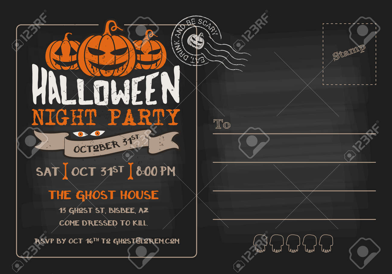 halloween party invites templates