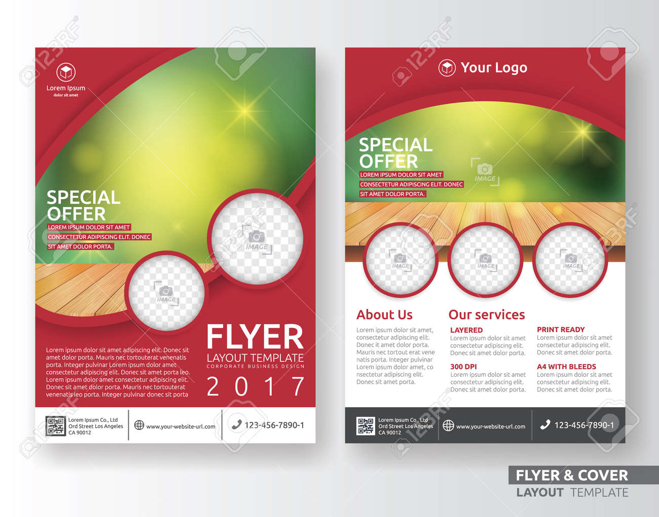 Multipurpose corporate business layout template design. Suitable for leaflet, brochure, book cover and annual report. Layout in A4 size with bleeds. - 61107467 Multipurpose corporate business layout template design. Suitable for leaflet, brochure, book cover and annual report. Layout in A4 size with bleeds. - 61107467