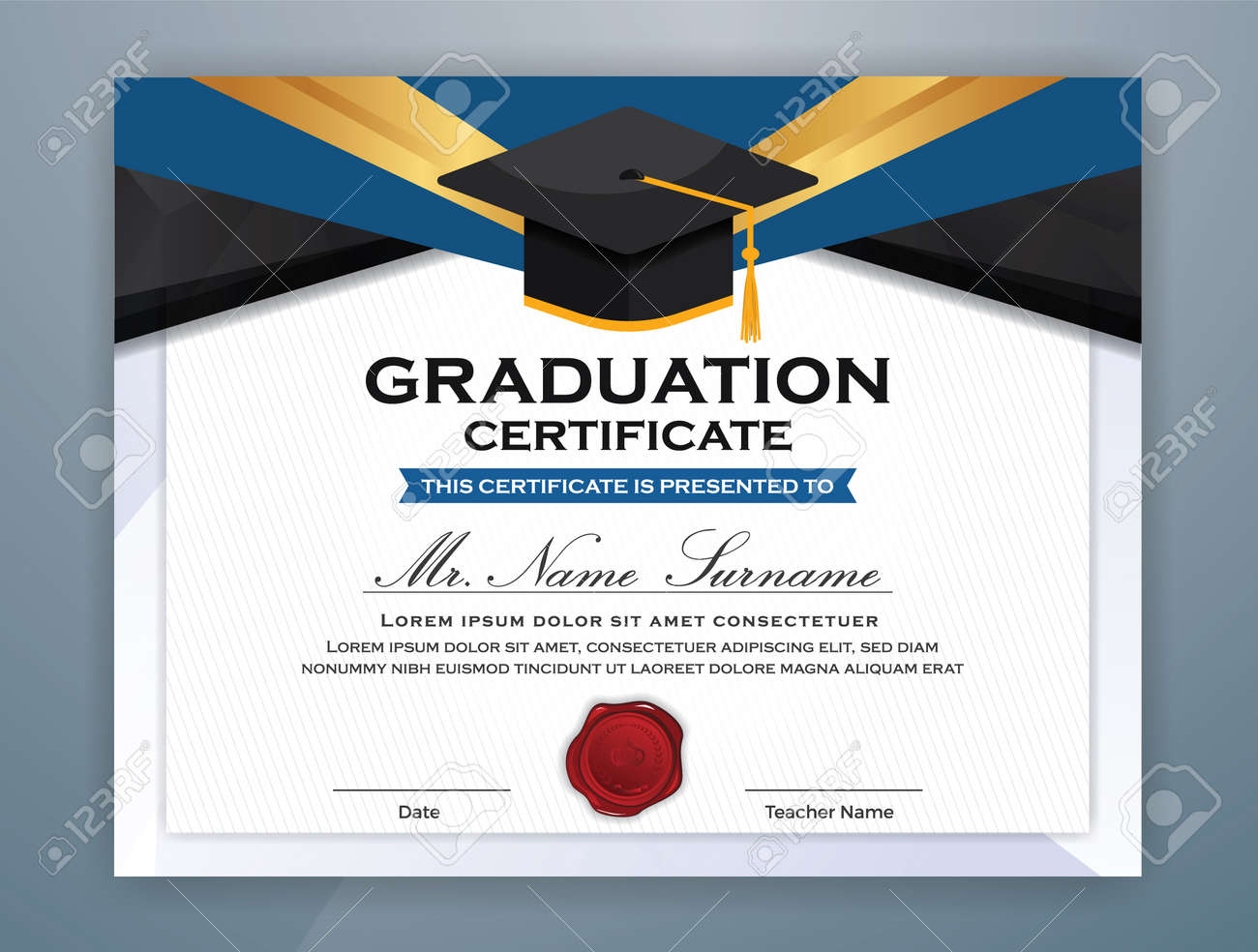 high school diploma certificate template design mit graduate cap für diploma certificate