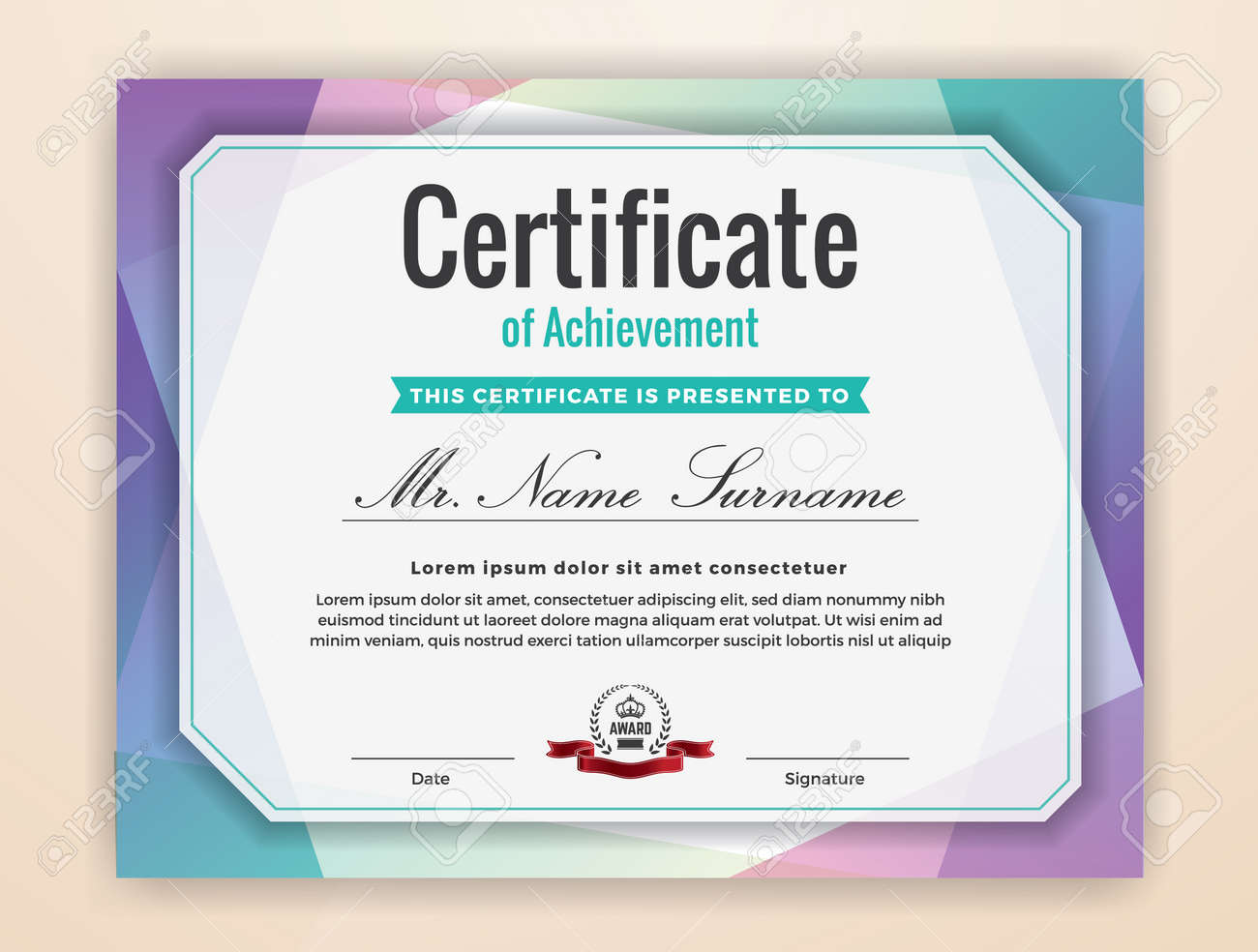 multipurpose modern professional certificate template design certificate template designs