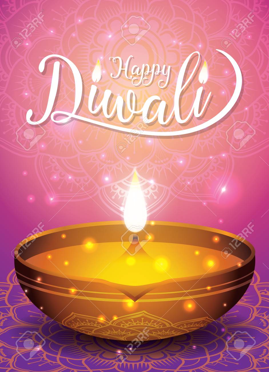 diwali festival flyer and