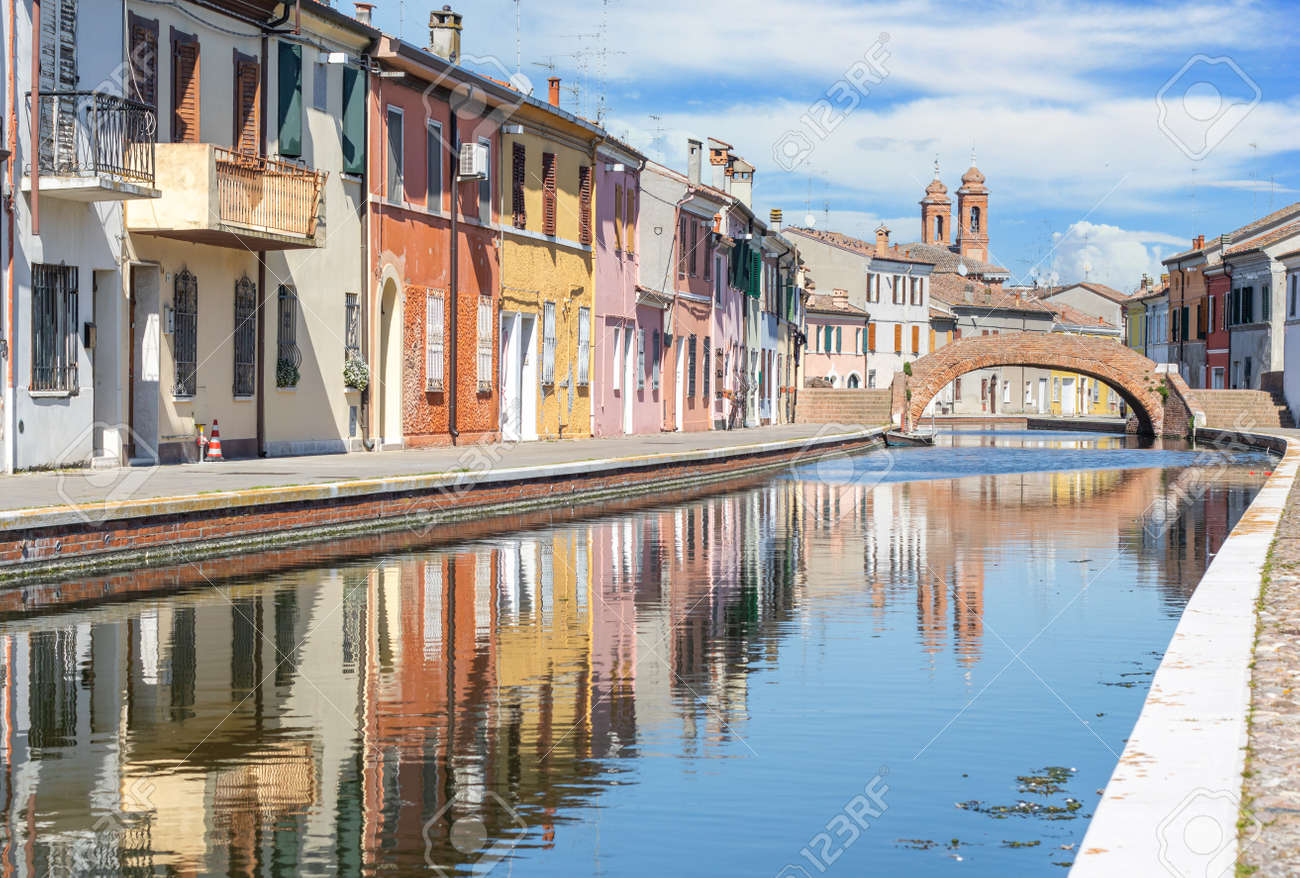 Comacchio, Italy - often compared to Venice for the canals and the architecture, Comacchio displays one of the most characteristic old towns in Emilia Romagna - 170490640 Comacchio, Italy - often compared to Venice for the canals and the architecture, Comacchio displays one of the most characteristic old towns in Emilia Romagna - 170490640
