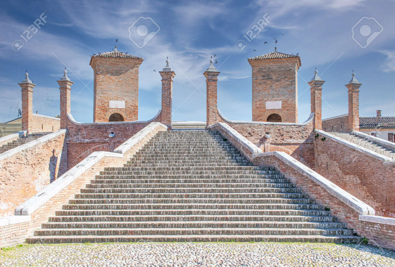 Comacchio, Italy - often compared to Venice for the canals and the architecture, Comacchio displays one of the most characteristic old towns in Emilia Romagna - 170490644 Comacchio, Italy - often compared to Venice for the canals and the architecture, Comacchio displays one of the most characteristic old towns in Emilia Romagna - 170490644
