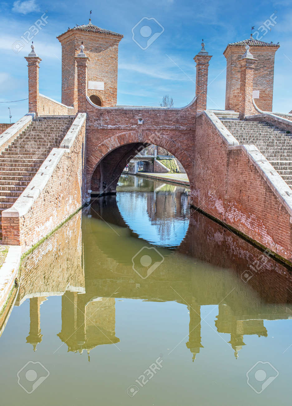 Comacchio, Italy - often compared to Venice for the canals and the architecture, Comacchio displays one of the most characteristic old towns in Emilia Romagna - 170448991 Comacchio, Italy - often compared to Venice for the canals and the architecture, Comacchio displays one of the most characteristic old towns in Emilia Romagna - 170448991
