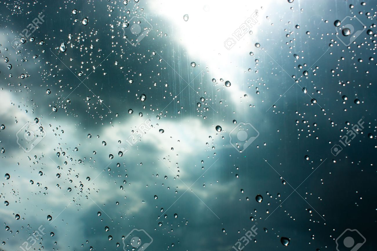 drops of rain on