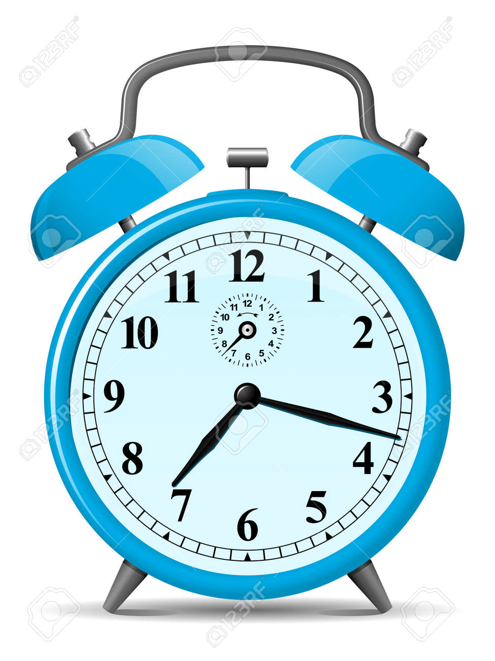 Image result for blue alarm clock clip art