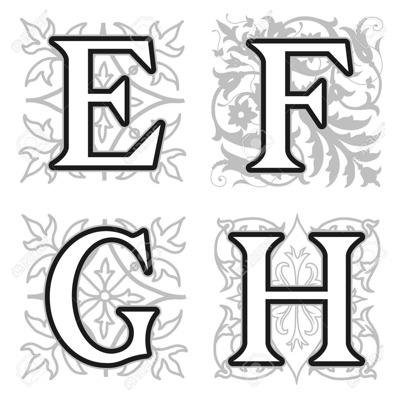 Decorative E Design Letter Popular Century Decorative E Design Letter Popular Century