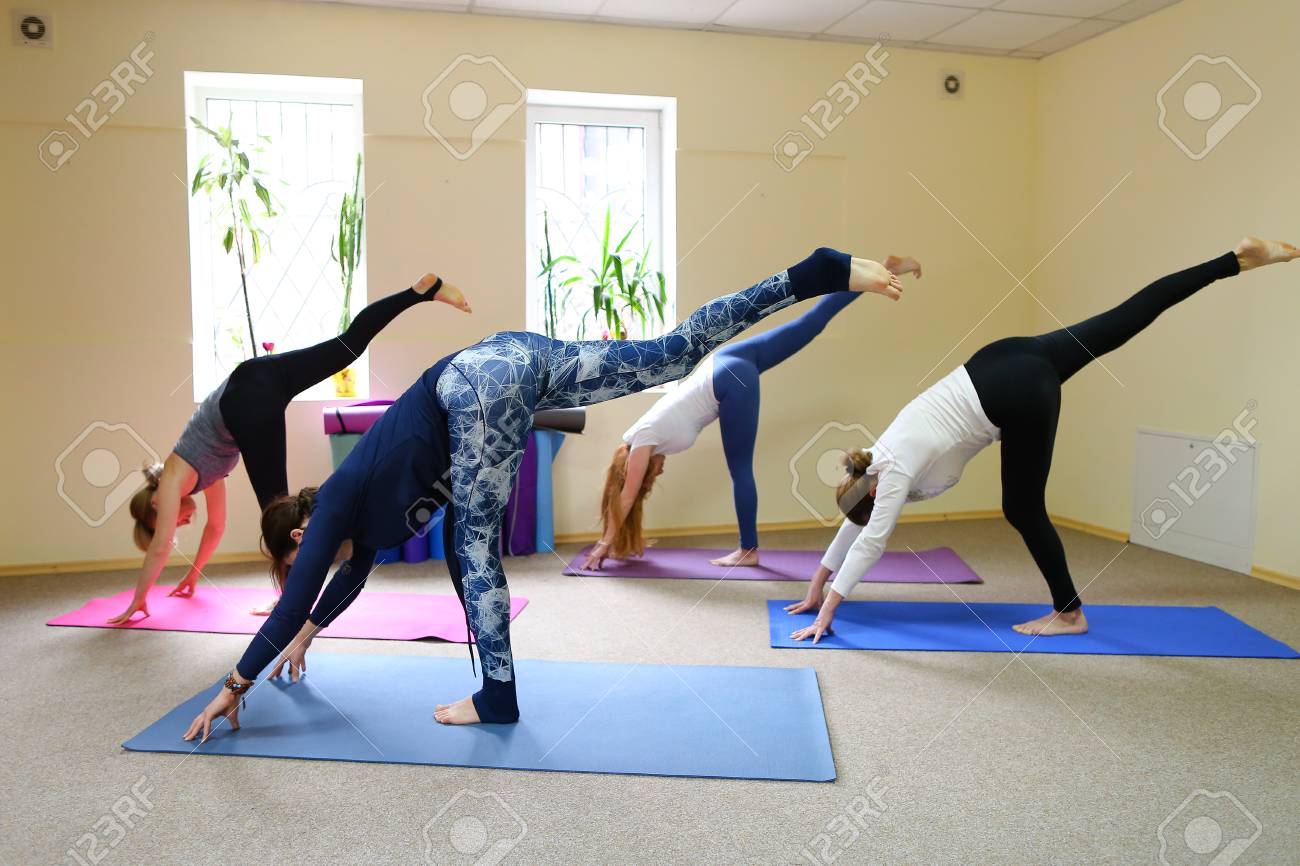Yoga Poses For Four People ABC News Yoga Poses For Four People ABC News