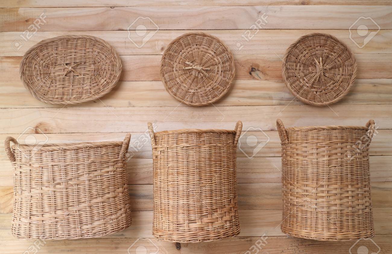 Immagini Stock Cesto Di Vimini E Fatto A Mano Tailandese Image 41260051