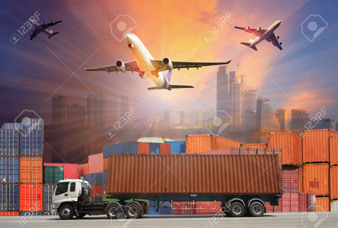 Industrial Container Cargo freight ship for Logistic Import Export concept - 62111330 Industrial Container Cargo freight ship for Logistic Import Export concept - 62111330
