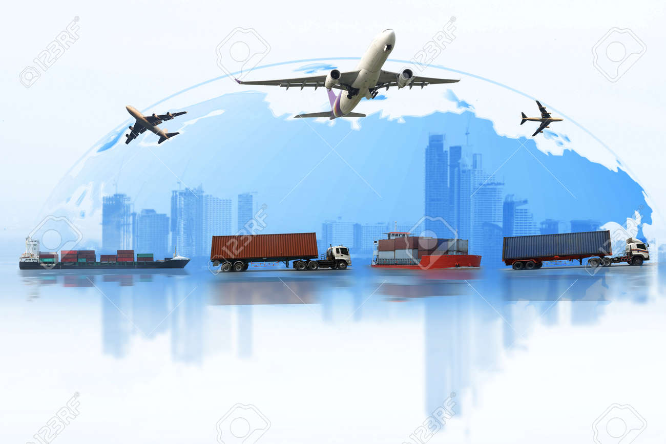shipping, delivery car, ship, plane transport on a background map of the world. fast delivery concept. delivery global business of container cargo freight train for logistic import export, business logistics concept , air cargo trucking , rail transportation , maritime shipping , on-time delivery - 82560226 shipping, delivery car, ship, plane transport on a background map of the world. fast delivery concept. delivery global business of container cargo freight train for logistic import export, business logistics concept , air cargo trucking , rail transportation , maritime shipping , on-time delivery - 82560226