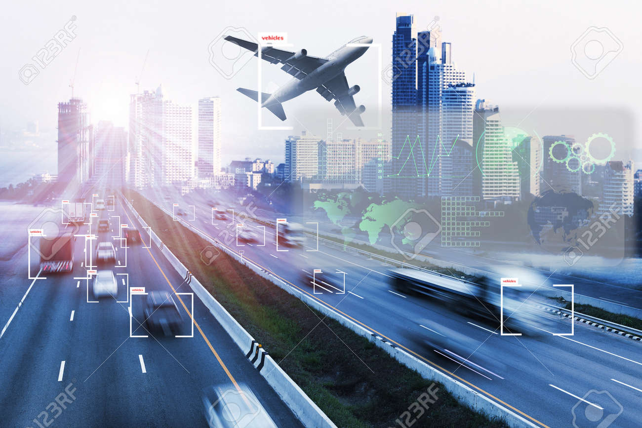 technology of machine or robot Learning analytics identify vehicles technology , Software analytics and recognition for transport logistic ,Artificial intelligence concept. - 86688729 technology of machine or robot Learning analytics identify vehicles technology , Software analytics and recognition for transport logistic ,Artificial intelligence concept. - 86688729