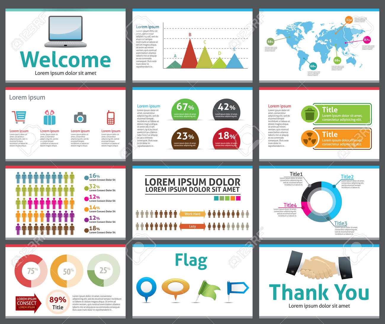 presentation template business company slide show design royalty presentation company