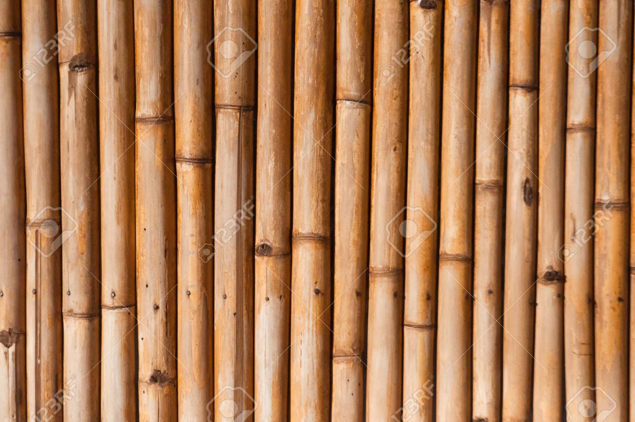 茶色の竹の柵 の写真素材 画像素材 Image