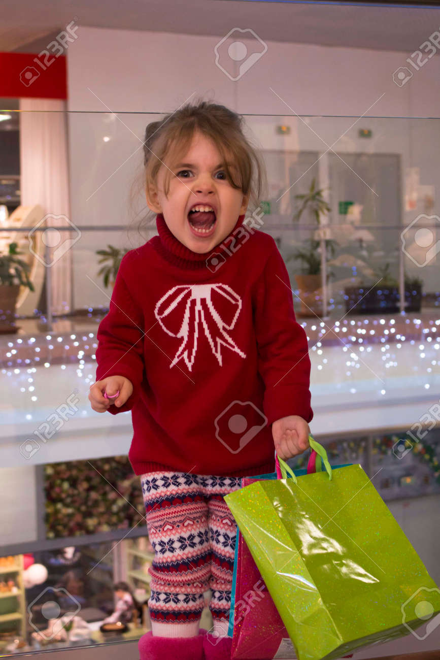 little girl red sweater