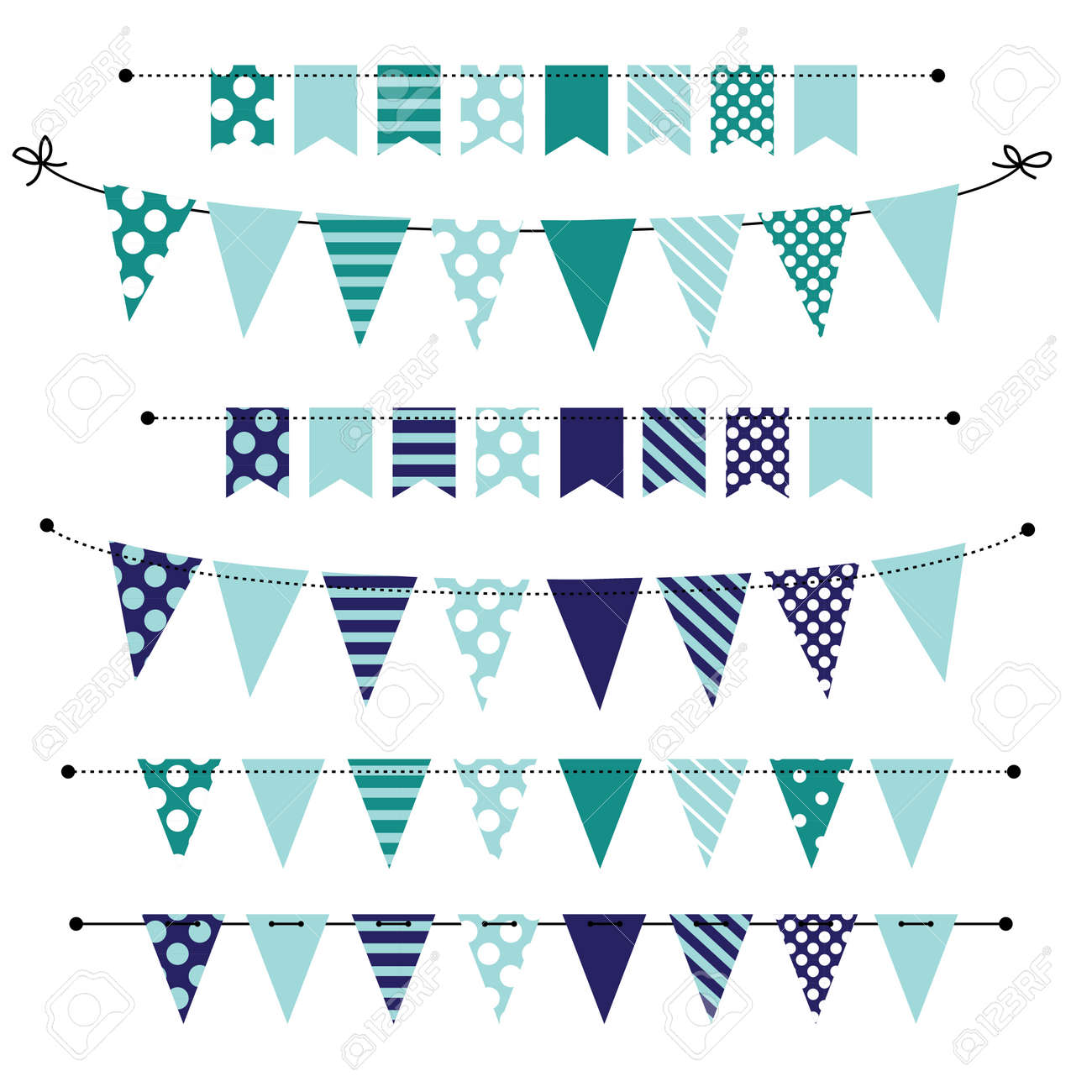 blue blank banner bunting or swag templates for scrapbooking templates for scrapbooking