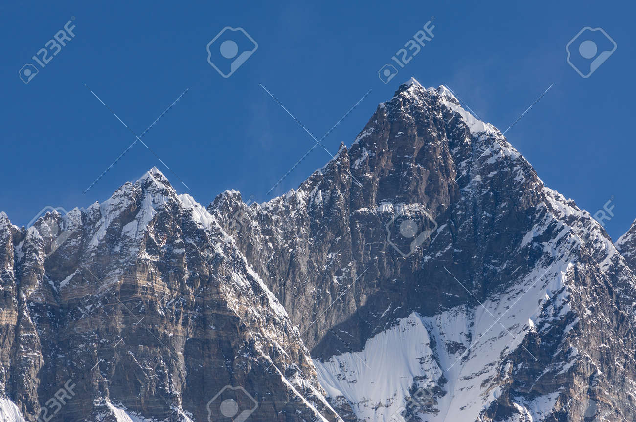 Lhotse Mountain Peak Everest Region Nepal Stock Photo Picture And Royalty Free Image Image 51175040