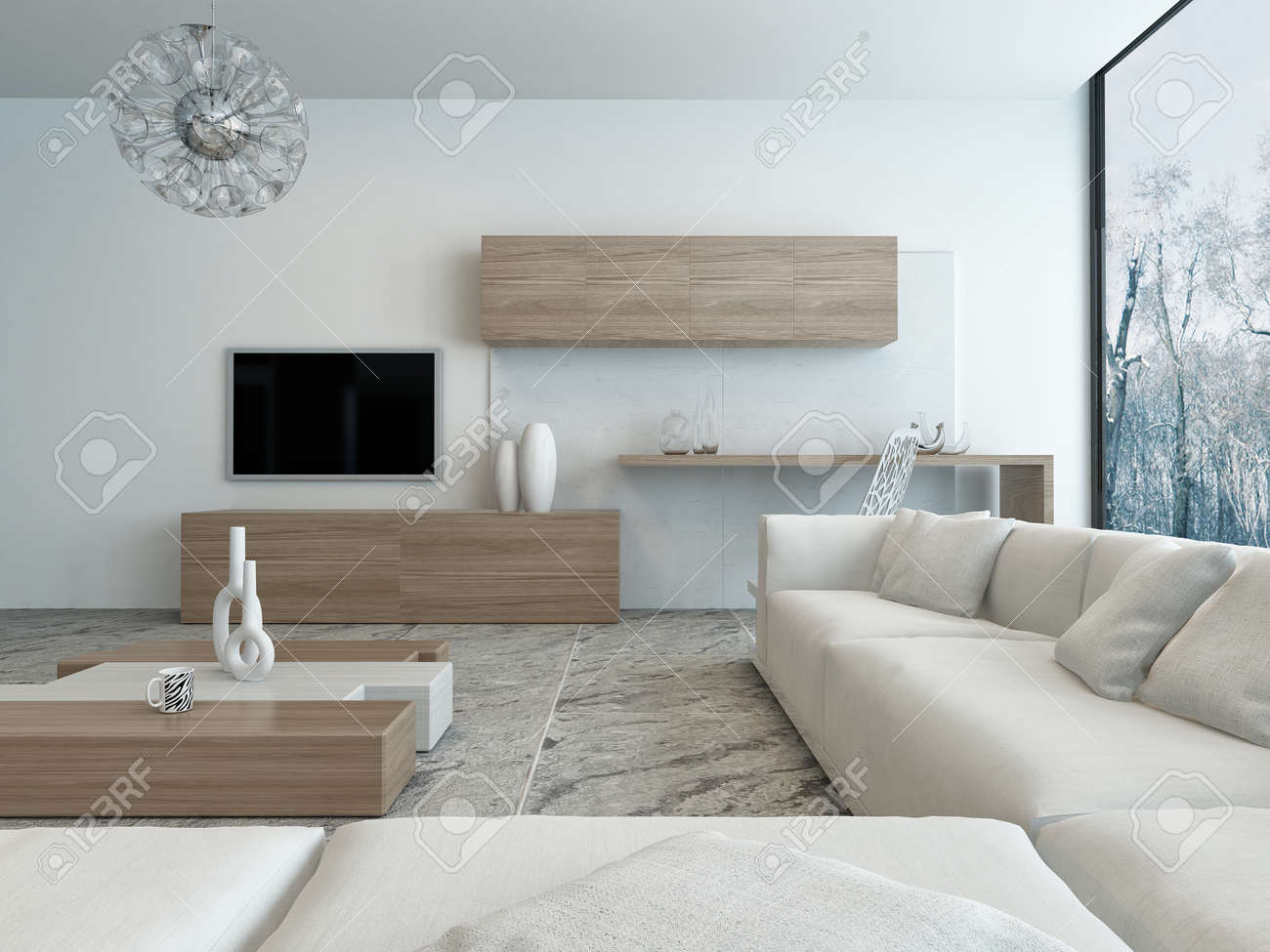 Moderne helle holzstil wohnzimmer innenraum lizenzfreie bilder 28747240