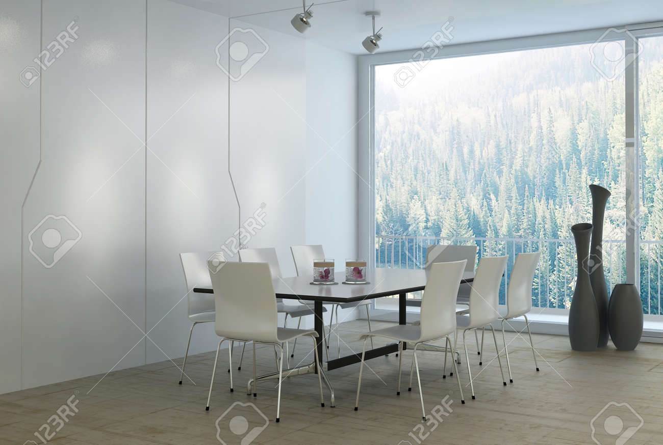 Moderner Luxus Weiss Esszimmer Lizenzfreie Fotos Bilder Und Stock Fotografie Image 31819173