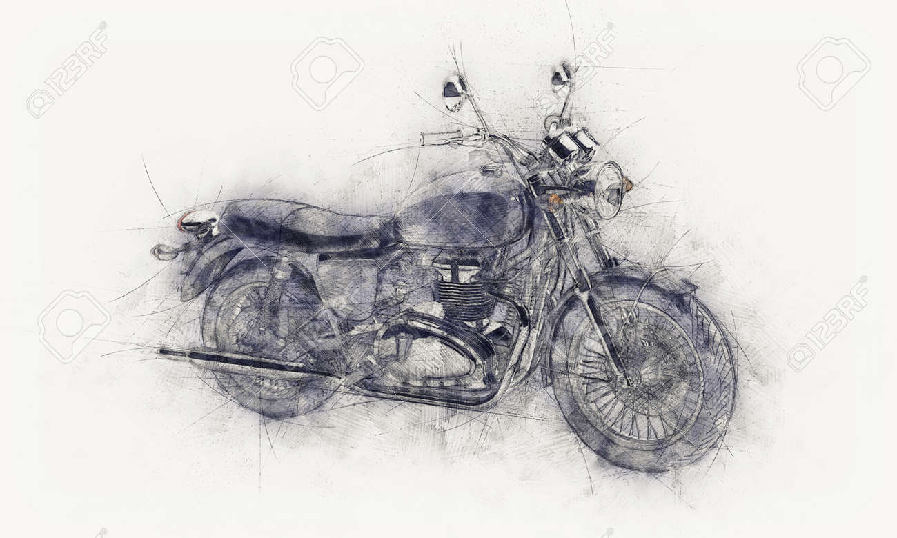 ホワイト ペーパーやキャンバスを質感のガイド線と灰色の汚れや絵画に及ぼす影響とバイクの大まかな鉛筆画 の写真素材 画像素材 Image ホワイト ペーパーやキャンバスを質感のガイド線と灰色の汚れや絵画に及ぼす影響とバイクの大まかな鉛筆画 の写真素材 画像素材 Image