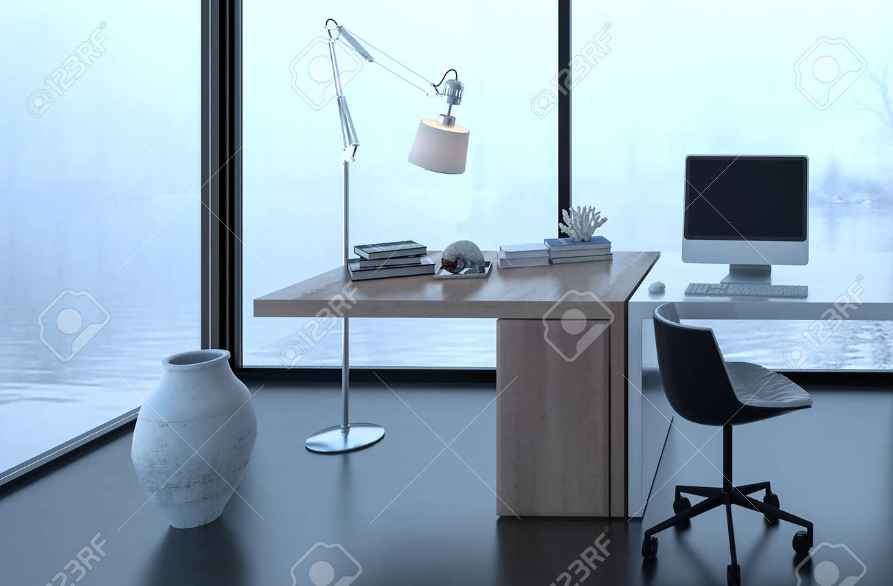floor lamp desk