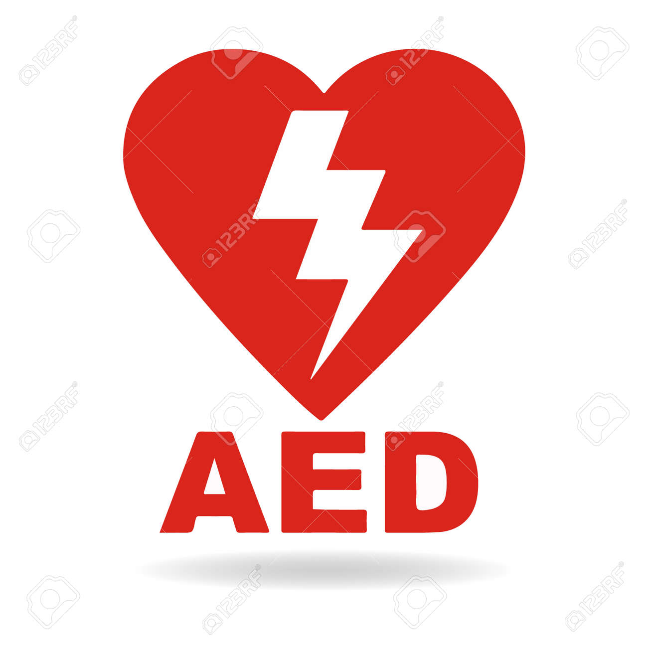 AED緊急除細動器AEDアイコンアイコン医療ロゴcprベクトルepsシンボルの場所を自動化された外部医療サイン赤自動式外用除細動器のイラスト素材・ベクター  Image 128104956