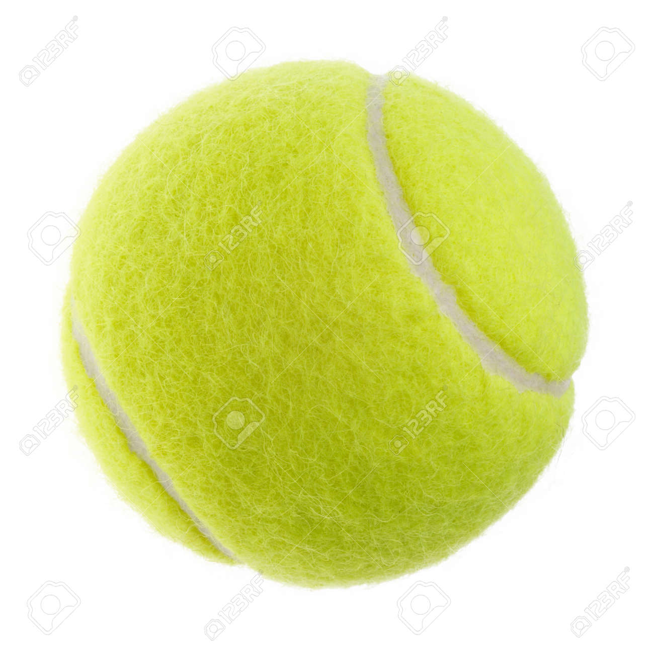 Isolated Objects Single Yellow Green Tennis Ball On White Background Stock Photo Picture And Royalty Free Image Image