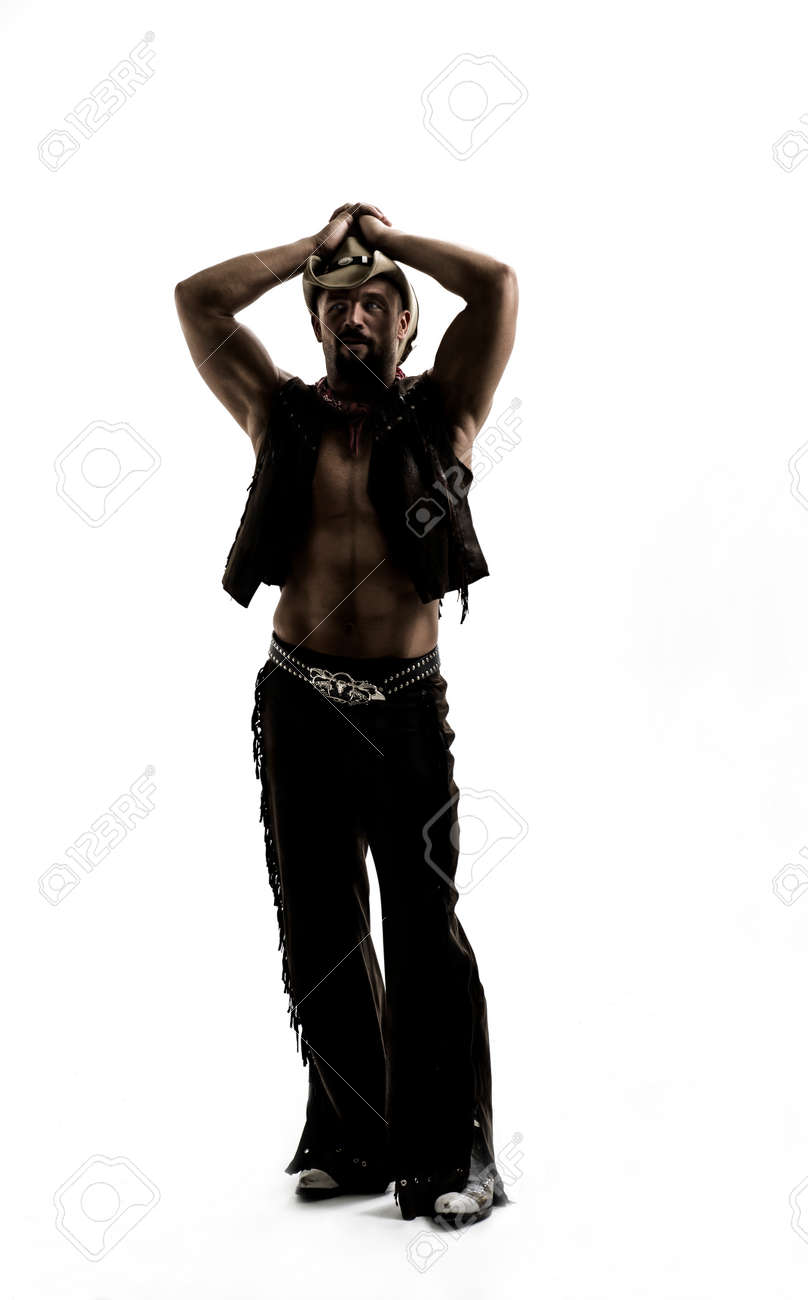 Kyiv, Ukraine - August 25.2018 young man in cowboy clothes - 142156171 Kyiv, Ukraine - August 25.2018 young man in cowboy clothes - 142156171