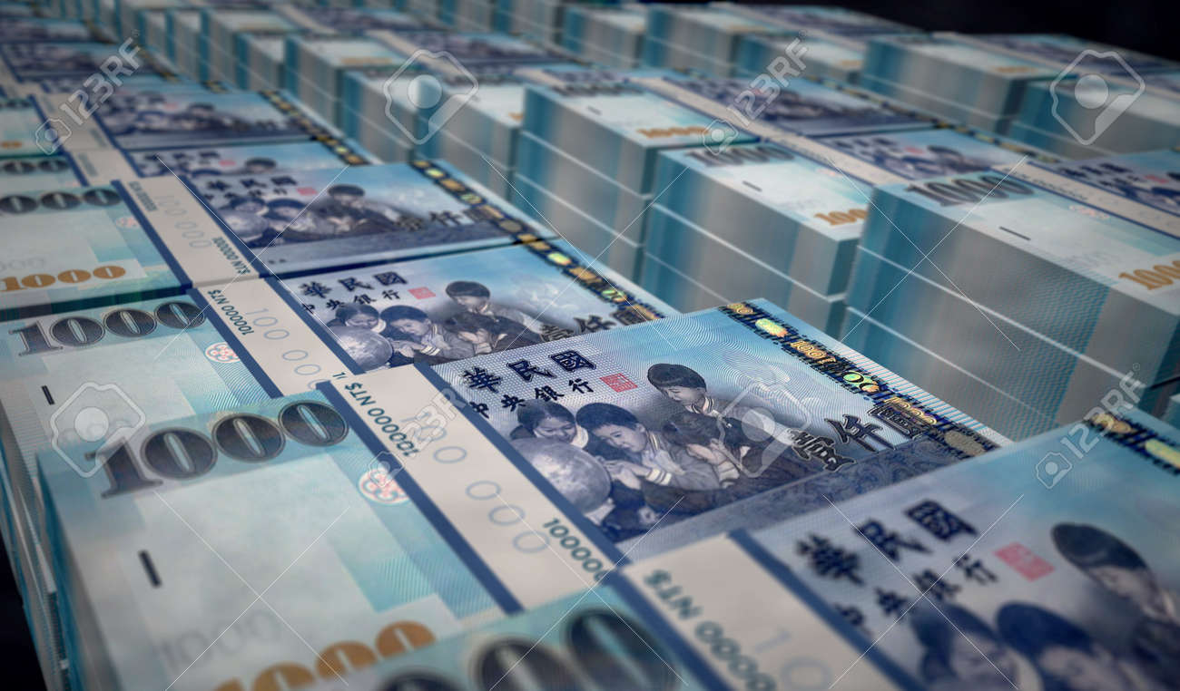 Taiwan Dollar Money Pack 3d Illustration. TWD Banknote Bundle Stacks.  Concept Of Finance, Cash, Economy Crisis, Business Success, Recession,  Bank, Tax And Debt. Stock Photo, Picture and Royalty Free Image. Image  168409938.