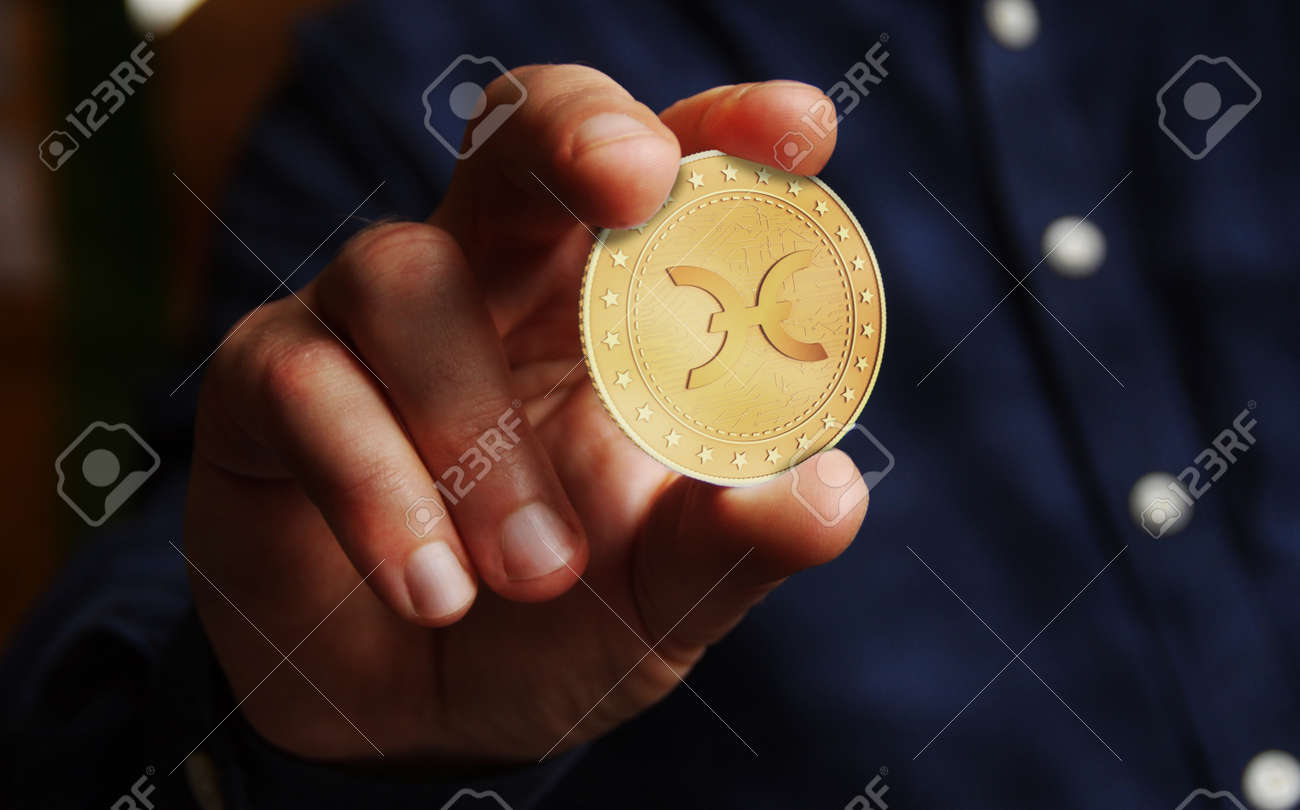 Holochain Holo Hot Cryptocurrency Symbol Golden Coin In Hand Abstract  Concept 로열티 무료 사진, 그림, 이미지 그리고 스톡포토그래피. Image 176860590